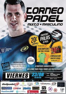poster del torneo TORNEO DE PADEL MIXTO - MASCULINO 