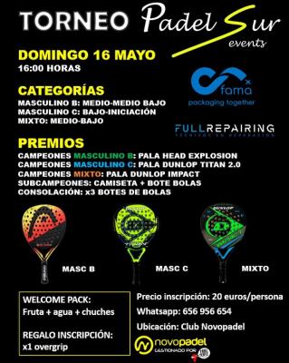 poster del torneo TORNEO PADEL SUR EVENTS