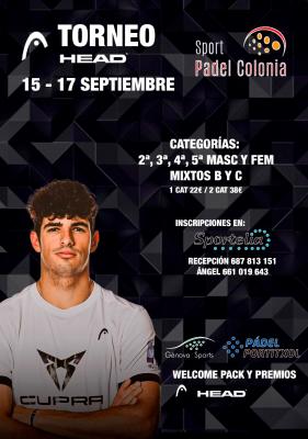 poster del torneo TORNEO HEAD SPORT PADEL COLONIA