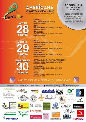poster del torneo MEGA AMERICANA PADELOY
