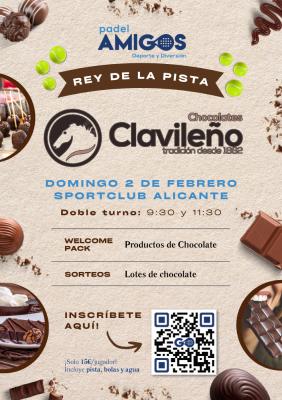 poster del torneo REYES DE LA PISTA CHOCOLATES CLAVILEÑO