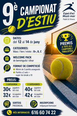 poster del torneo 9È CAMPIONAT ESTIU