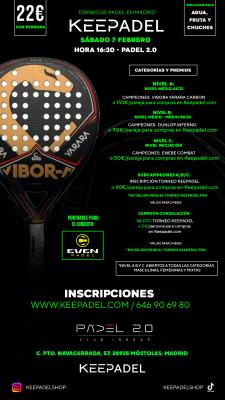 poster del torneo KEEPADEL (NIVELES A-B-C) & PADEL 2.0