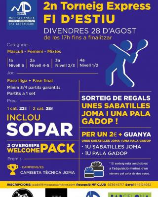 poster del torneo 2N TORNEIG EXPRESS FI D'ESTIU