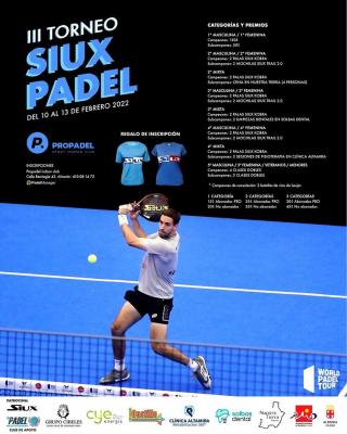 poster del torneo III TORNEO SIUX PADEL