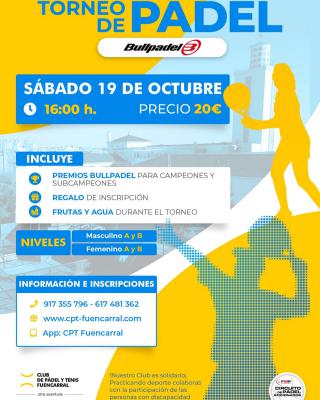 poster del torneo TORNEO DE PADEL