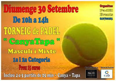 poster del torneo TORNEIG CANYATAPA
