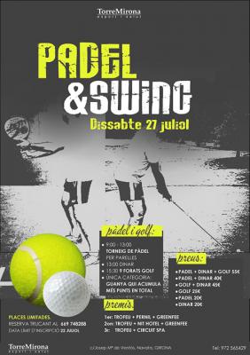 poster del torneo PADEL & SWING 