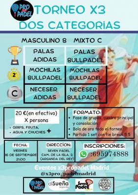 poster del torneo MIXTO C Y MASCULINO B