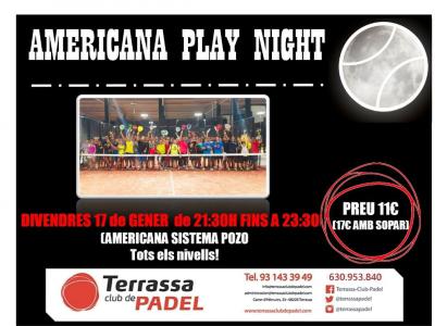 poster torneo AMERICANA PLAY NIGHT