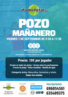 poster del torneo POZO MAÑANERO