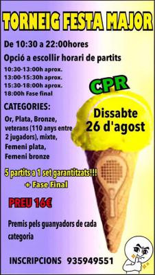 poster del torneo TORNEIG FESTA MAJOR
