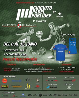 poster del torneo V PRUEBA CIRCUITO PADEL PUBLIDEP 