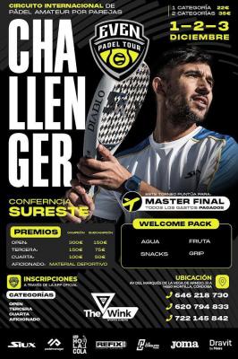 poster del torneo 1ER CHALLENGER MONTILLA, EVEN PADEL.