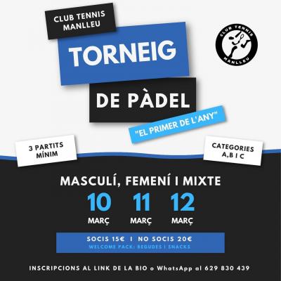 poster del torneo EL PRIMER DE L’ANY