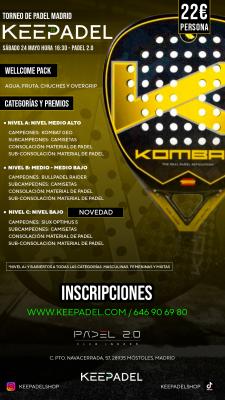 poster del torneo KEEPADEL (NIVELES A - B - C) & PADEL 2.0