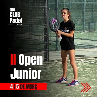poster del torneo II OPEN JUNIOR