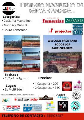 poster del torneo I TORNEO NOCTURNO DE SANTA CANDIDA