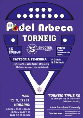 poster del torneo TORNEIG SHOOTER PÀDEL FEMENÍ