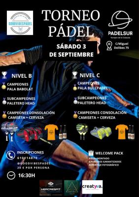 poster del torneo GOODVIBESPADEL