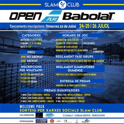 poster del torneo OPEN BABOLAT