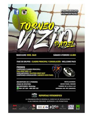 poster del torneo TORNEO VIZIO PADEL