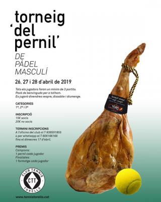 poster del torneo TORNEIG DEL PERNIL MASCULÍ