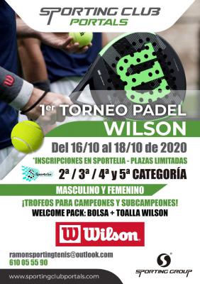poster torneo 1ER TORNEO DE PADEL WILSON