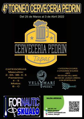 poster del torneo 4º TORNEO CERVECERIA PEDRIN