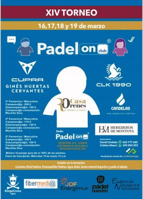 poster torneo XIV TORNEO PADELON