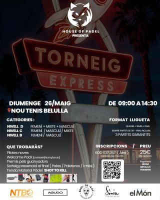 poster torneo TORNEIG EXPRESS HOUSE OF PADEL