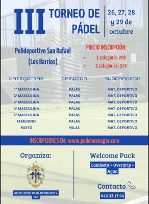 poster del torneo TORNEO HERMANDAD MEDINACELI Y PAZ LOS BARRIOS