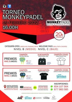 poster del torneo TORNEO MONKEY PADEL