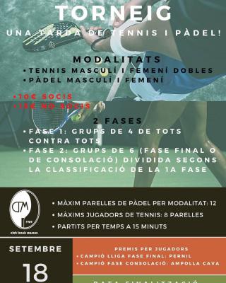 poster del torneo TORNEIG DE PADEL