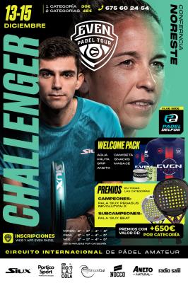 poster torneo 4º CHALLENGER EVEN PADEL TOUR CLUB DELFOS