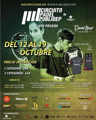 poster del torneo VIII PRUEBA CIRCUITO PADEL PUBLIDEP