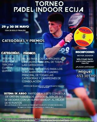 poster del torneo TORNEO PADEL INDOOR