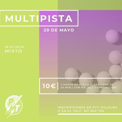 poster del torneo MULTIPISTA MIXTO