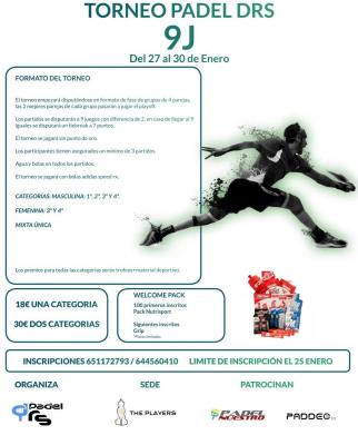 poster del torneo TORNEO PADEL DRS 9J