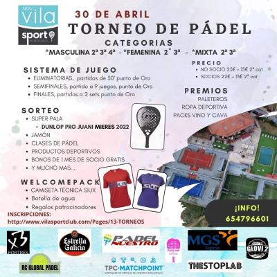 poster del torneo TORNEO EXPRESS VILASPORT 30-4-22
