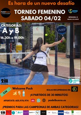 poster del torneo TORNEO FEMENINO PADELBUENO