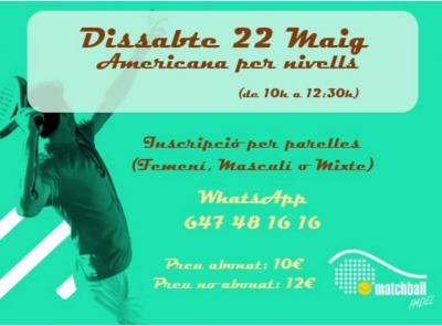 poster torneo AMERICANA PER NIVELLS