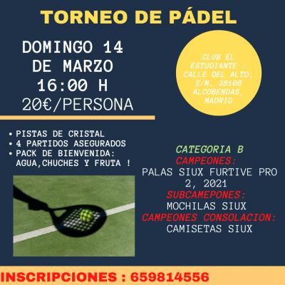 poster del torneo TORNEO ALLPADELL