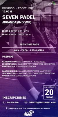 poster del torneo TORNEO T2P MIXTO TARDE DEL DOMINGO 17 OCTUBRE
