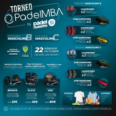 poster del torneo TORNEO PADELMBA BY PADEL NUESTRO - GALE PADEL INDOOR