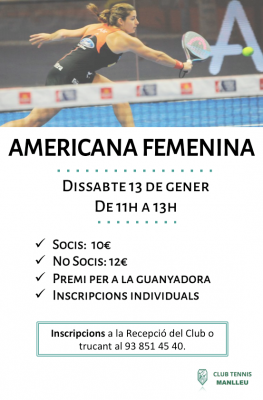 poster del torneo AMERICANA FEMENINA