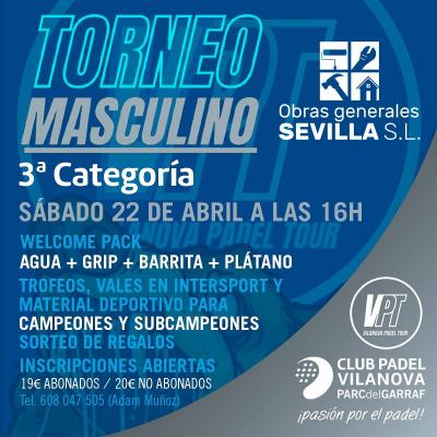 poster del torneo TORNEO MASCULINO