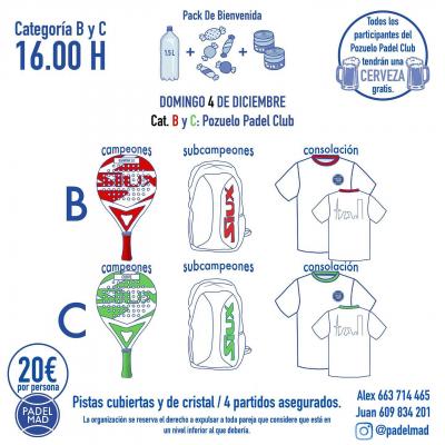 poster del torneo TORNEO PADEL MAD