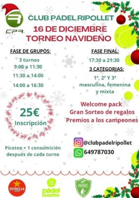 poster torneo TORNEO DE NAVIDAD