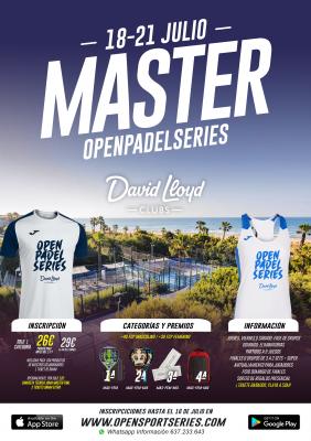 poster del torneo MASTER FINAL OPS EN DAVID LLOYD GAVÀ MAR